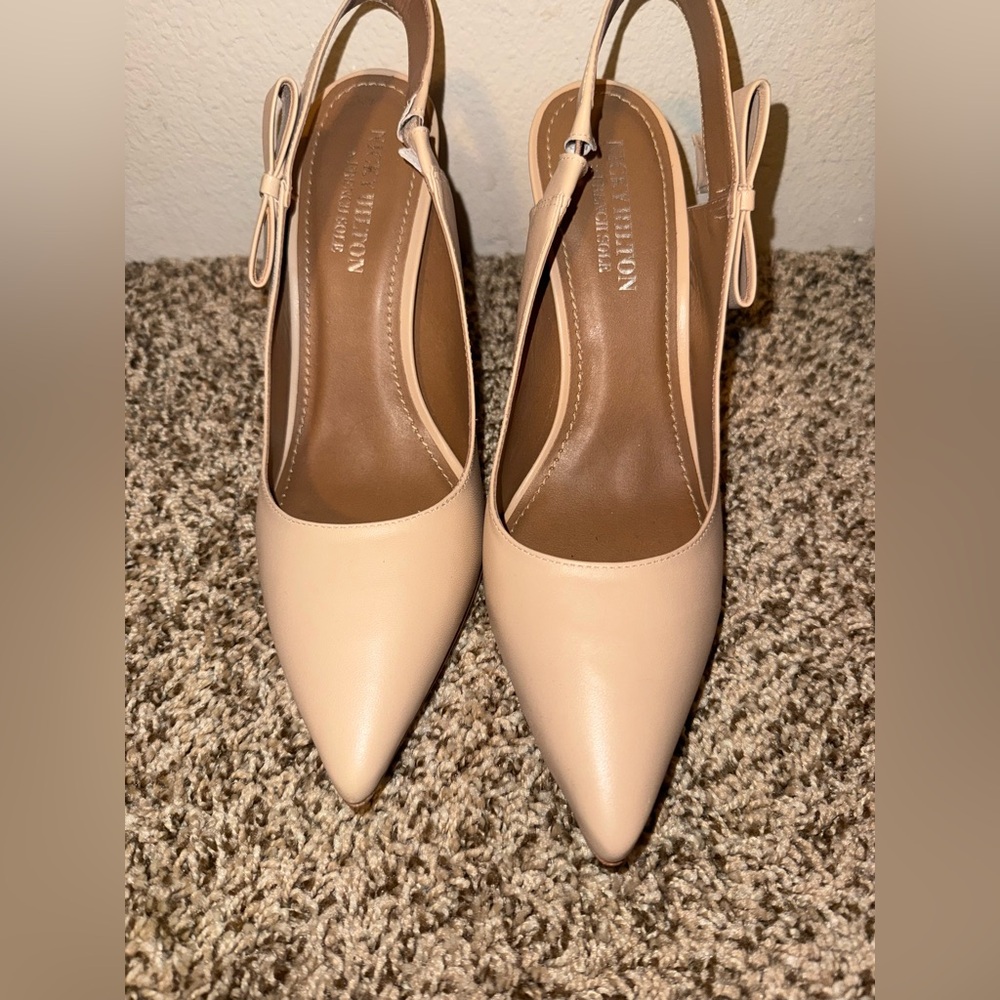 Chic Nude Slingback Heels
